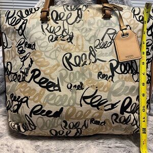 Beige and Black Women's Tote Bag
